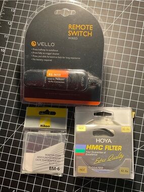 Nikon Accessories Vello RS-N1II Wired Remote Switch - Black with Orange Accent